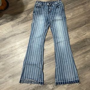 rock and roll stripped trousers